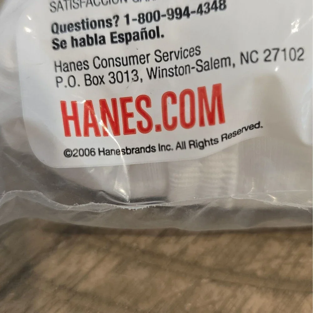 Vintage NOS Hanes Men's Briefs Size 42 Style 2249 100% Cotton Pack of 3 New 2006